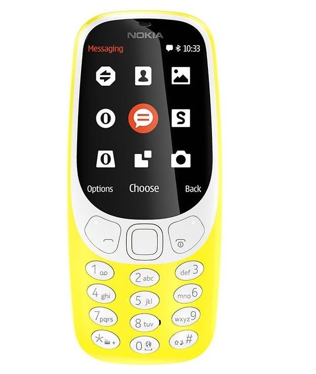 Мобильный телефон 3310 DUAL SIM YELLOW A00028100 NOKIA