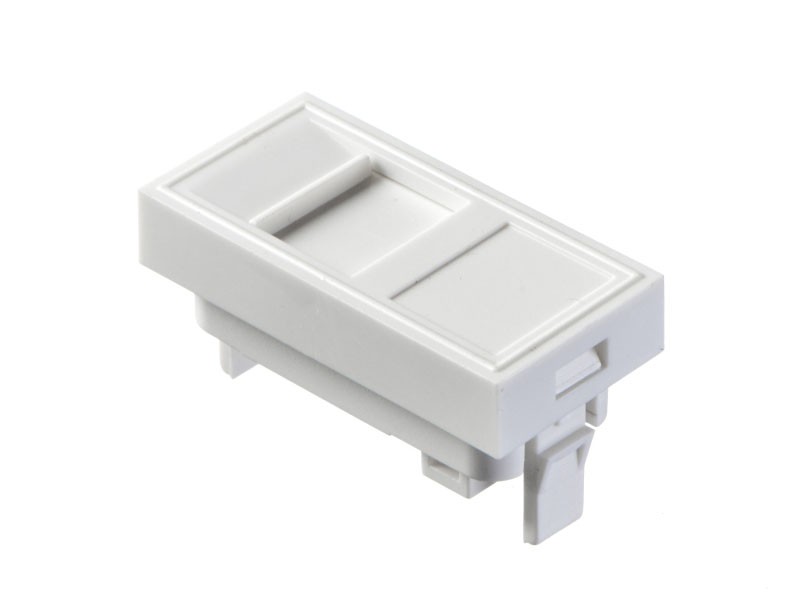 Вставка 45х22,5мм, со шторкой для Кейстоуна RJ11, RJ45, Netko