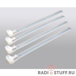 Hyperline GTR-200STC Стяжка нейлоновая открывающаяся, безгалогенная (halogen free), 200x4.8мм (100 шт)