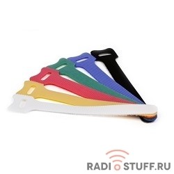 Hyperline WAS-125-BK Хомут-липучка черный 125мм