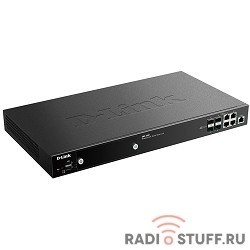 D-Link DWC-2000/A2A PROJ Беспроводной контроллер с 4 комбо-портами 100/1000Base-T/SFP, 2 USB-портами и 1 слотом расширения