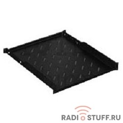 Hyperline TSDH-1U-450-RAL9004 Полка c 19'' креплением, 1U, глубиной 450 мм для шкафов с глубиной от 600 мм, цвет черный (RAL 9004)