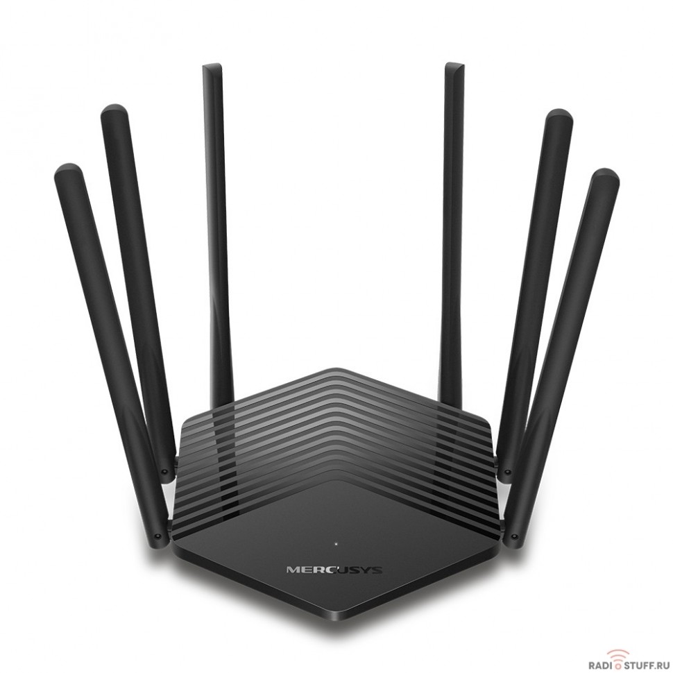 Mercusys MR50G AC1900 Двухдиапазонный Wi-Fi роутер, до 1300 Мбит/с на 5 ГГц + до 600 Мбит/с на 2,4 ГГц, поддержка  802.11ac/a/b/g/n, Beamforming, MU-MIMO, Smart Connect, 1 10/100/1000Мбит/с WAN