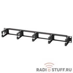 Кабельный органайзер 19" с пластиковыми кольцами, 1U, Hyperline 