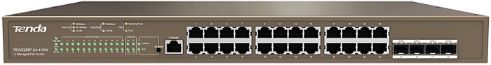 Коммутатор 24PORT 1000M POE 2SFP PRO-S24-410W IP-COM