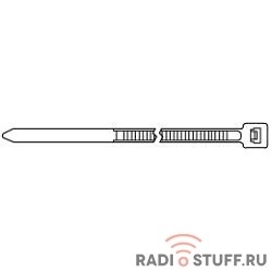 Hyperline GT-250IBUVC Стяжка нейлоновая неоткрывающаяся, безгалогенная (halogen free), 250x3.6мм, черная, outdoor (для использования от +80 C до -40 C), устойчивая к UV, (100 шт)