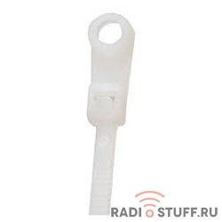 REXANT (07-0154) Хомут под винт nylon 3.6 х 150 мм 100шт белый 