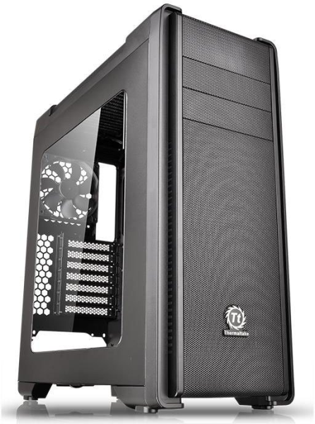 Корпус Tt Versa C21 [CA-1G8-00M1WN-00]  ATX / win / black / no PSU