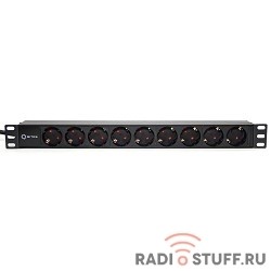 5bites PDU919A-04 Блок розеток  9S / AL / 1U / 19" / 2M*3G*1.5MM2 / VDE