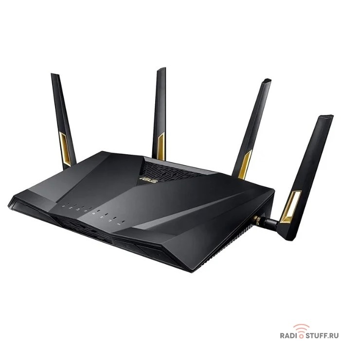 ASUS RT-AX88U Двухдиапазонный маршрутизатор стандарта Wi-Fi 802.11ax (AX6000) с технологиями MU-MIMO и OFDMA, информационной защитой AiProtection на базе технологий Trend Micro